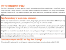 PageRank Sculpting for SEO